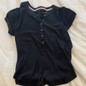 Pilcro Black Short Sleeve Tee